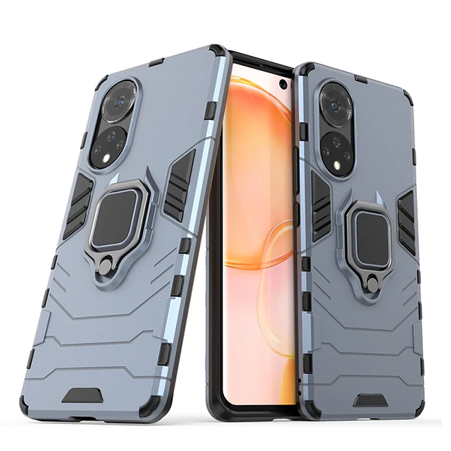 Shockproof Armor Phone Case with Ring Holder and Car Magnetic Cover