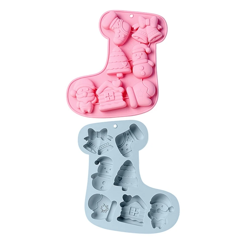 

Christmas Theme Silicone Mold Fondant Cake Border Mould Chocolate Mould Cake Decor Tools Kitchen Baking Accessories Dropship