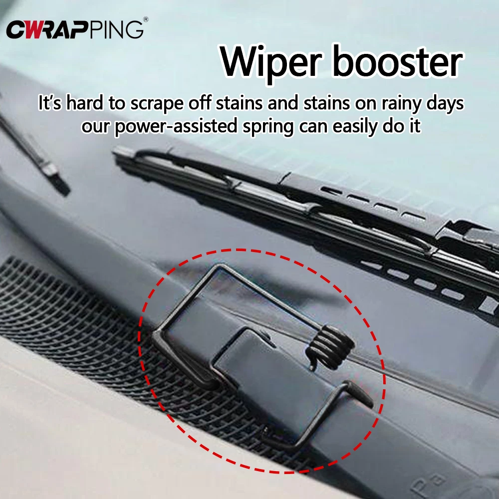 Universal Car Wiper Booster Springs tergicristallo Assisters Car Wiper Arm Booster protettori Smart Booster Springs accessori per camion per auto - Image 2