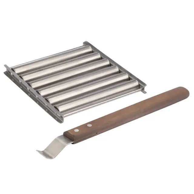 Hasznos Barbecue Állvány Újrahasznosítható Hot Dog Görgős Hőálló, Sima Grillhenger-Tartóház Háztartás - Image 5