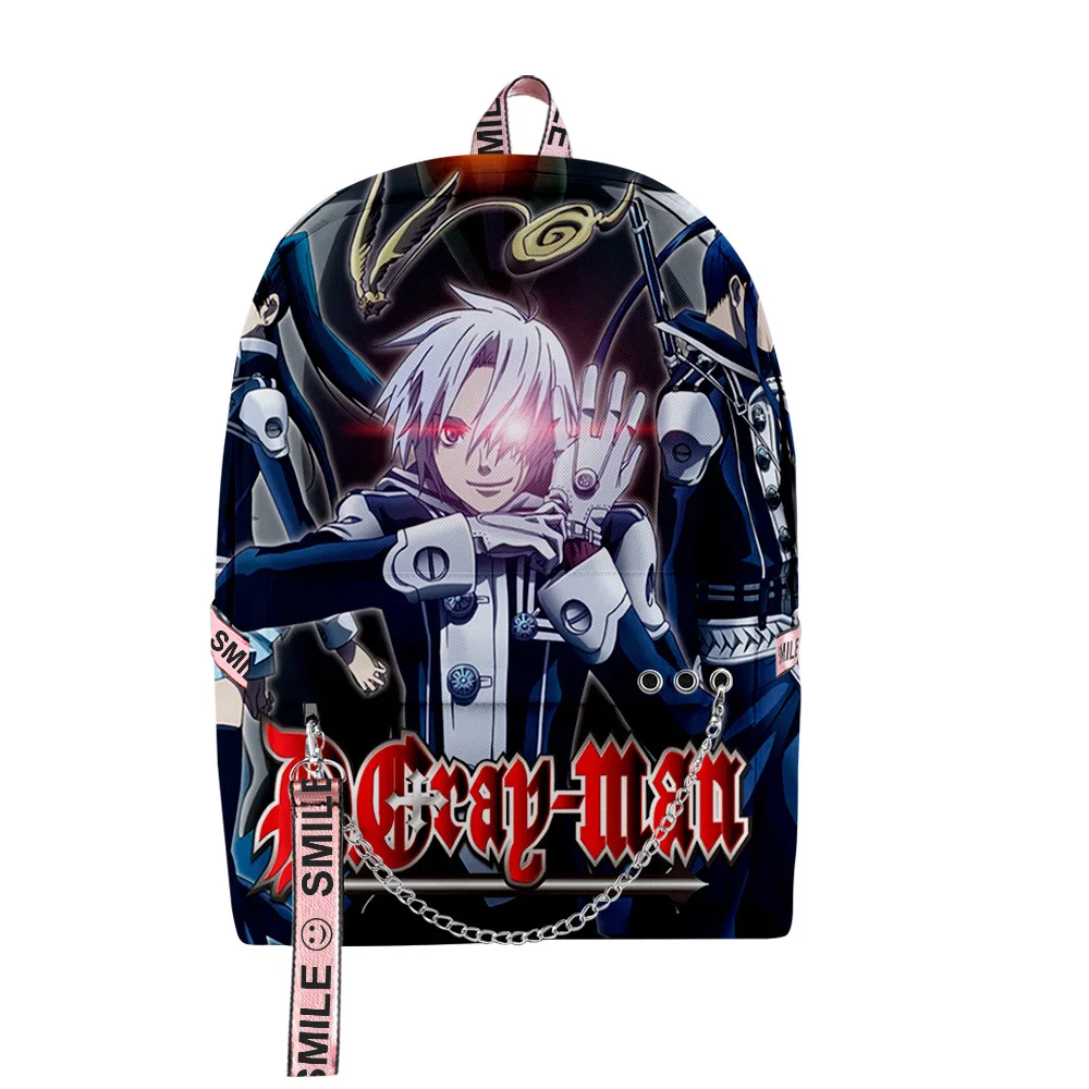 Classic  Novelty Funny D.Gray-man Student School Bags Unisex 3D Print Oxford Waterproof Notebook multifunction Travel Backpacks