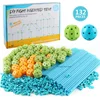 32PC children's building castle assembly toy DIY tent castle bead insertion educational toy 1