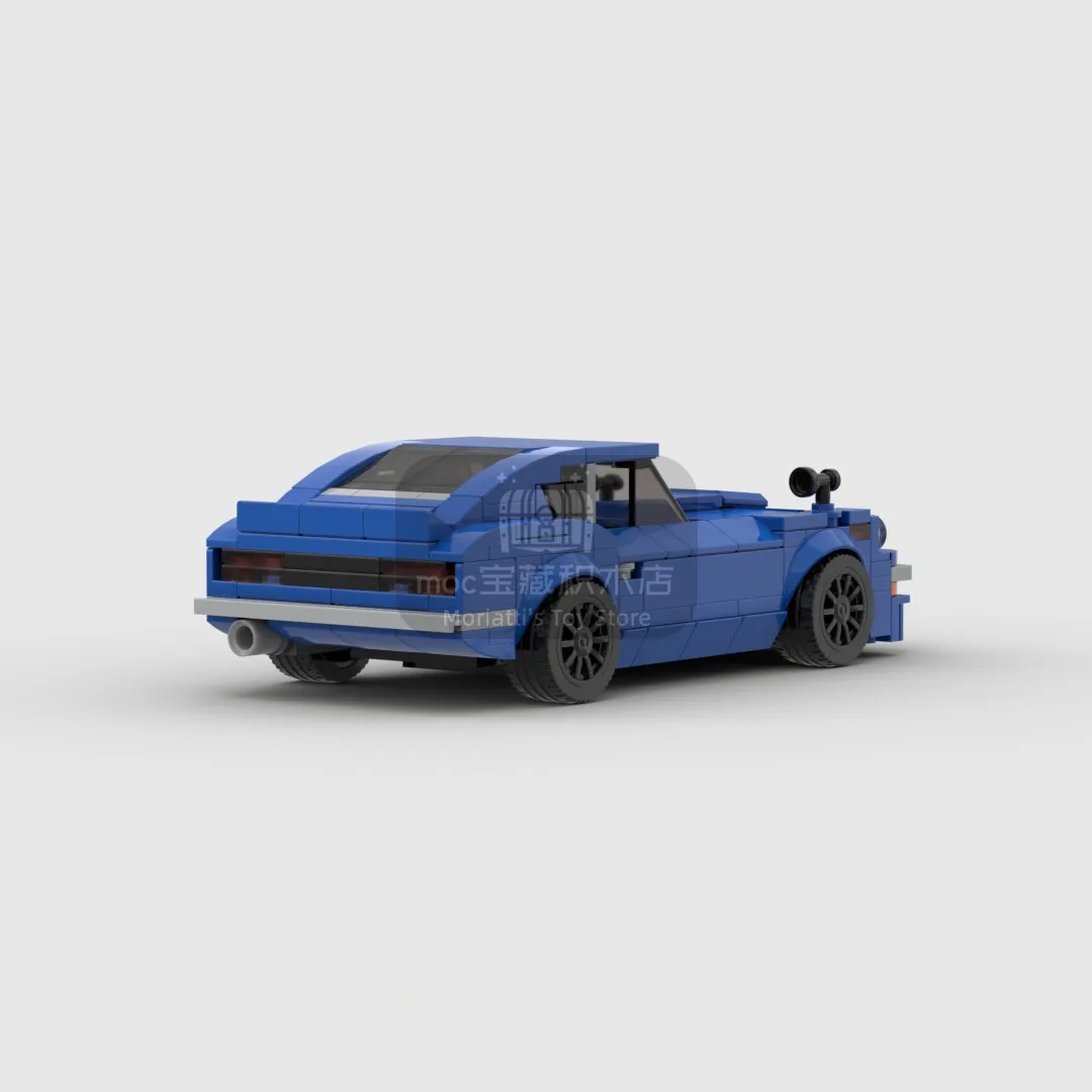 MOC Nissan Fairlady 240Z racing sports car Vehicle Speed Champion Racer Building Blocks Brick Creative Garage Toys for Boys