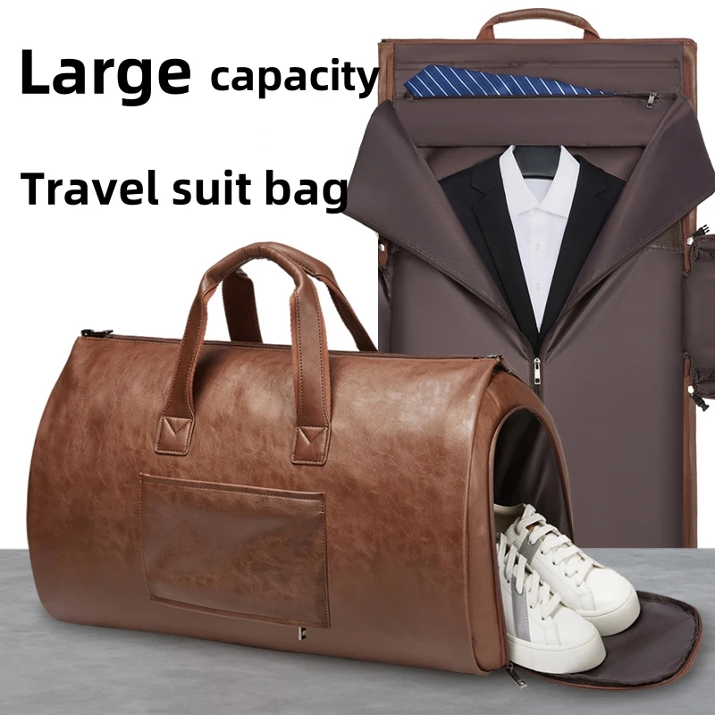 Waterproof Travel Suit Bag for Men's Business Travel Suit Storage, Formal Carry On Crossbody Large Capacity Luggage Bag