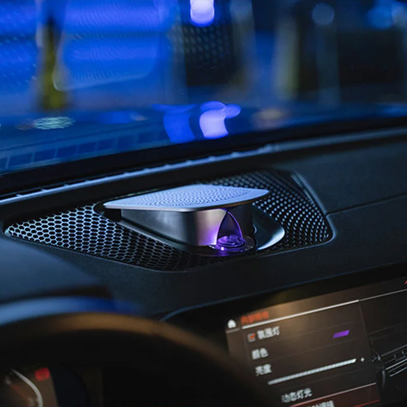 11 가지 색상 LED 리프팅 센터 스피커 주변 조명 BMW G20 G22 G08 G01 X3 G02 X4 G05 X5 G06 X6 G07 X7 글로우 혼 오디오 커버