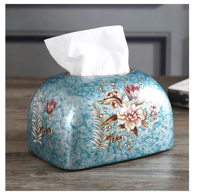 Creative Ceramic Tissue Box Cover Bowknot Relief Home Living Room Tissue  Paper Organizer Gold Plated Office Desktop Paper Boxes - AliExpress