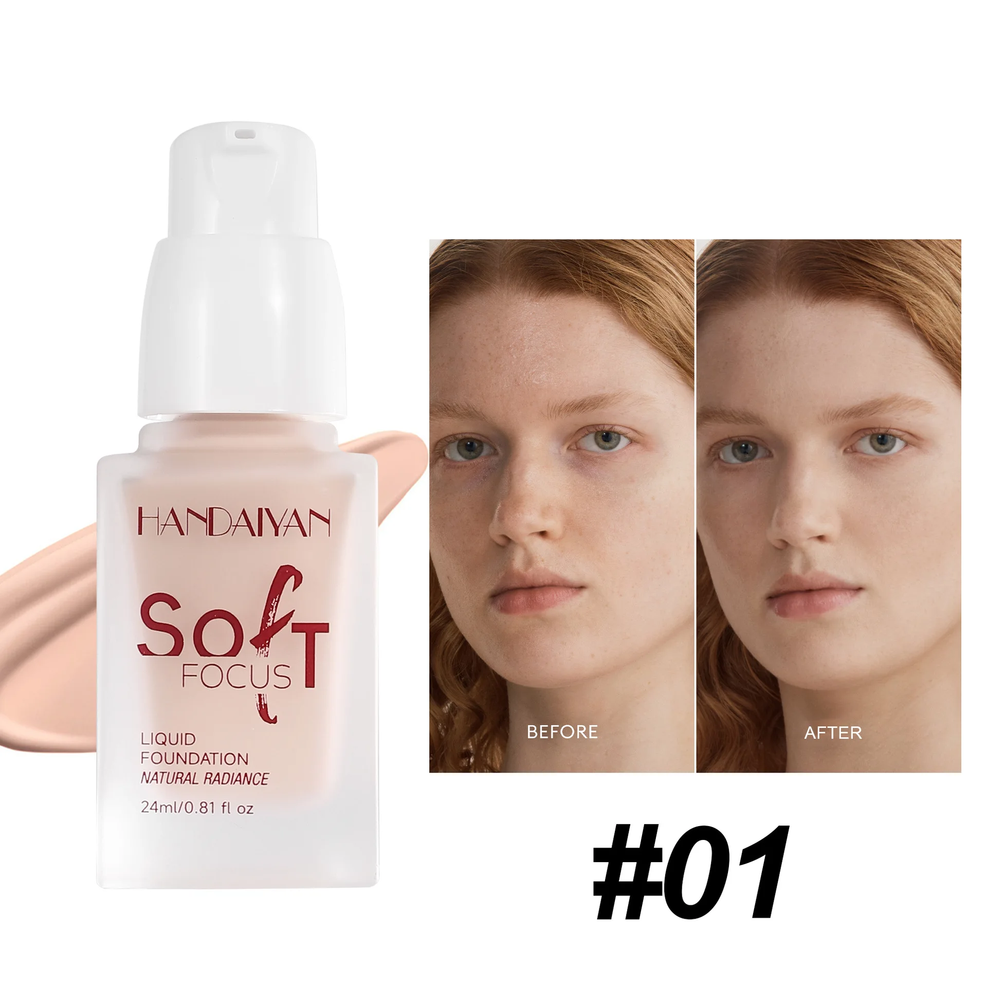 HANDAIYAN 10 color Powder Base Liquid Concealer Longlasting Moisturizing Waterproof and Brightening Non-skin non-sticking Powder 3