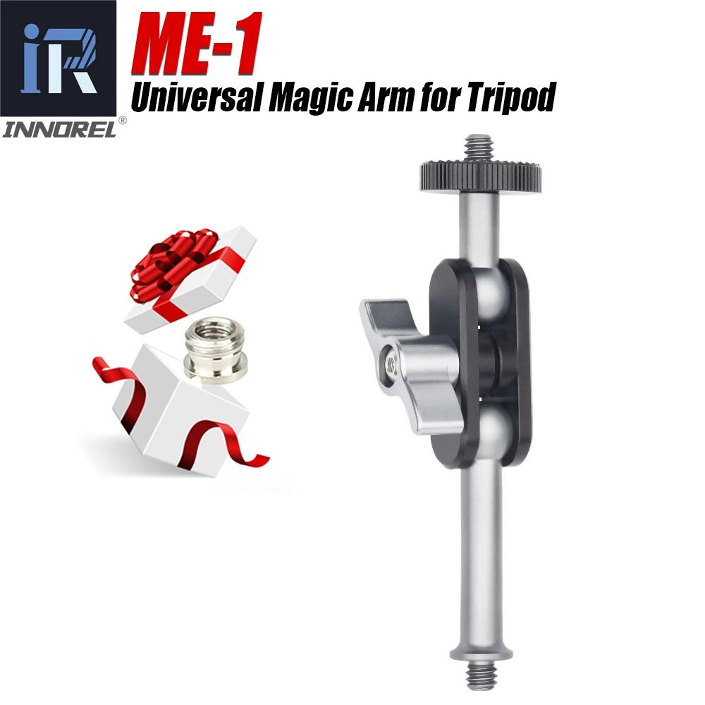 Universal Magic Arm with Dual Ball Head with 1/4" Screw Phone Tripod for tripod Stand for Cell Phone Articulating Magic Arm