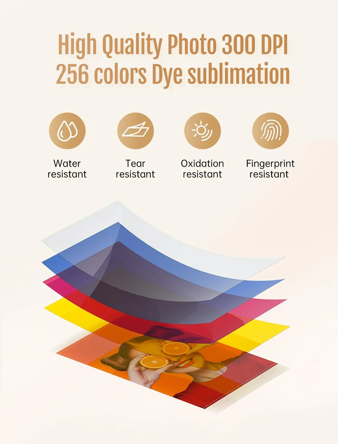 300dpi Color Photo Wifi 4x6 Inch Printer Portable Mni Mobile Pocket Wireless Print Maker Machine with Ribbon and Photo Papers