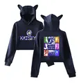 KATSEYE 2025 Support Merch Cat Ear Hoodie – Tröja För Kvinnor Med Mode Koreansk Stil För K-Pop Fans, Rosa, XS