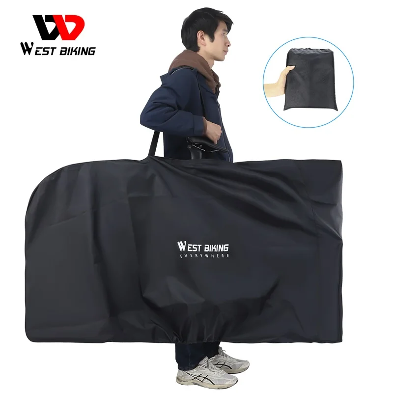 West Biking YP0719366 Bicycle Carrying Bag For MTB 27.5Inch Road Bike 700C Storage Bag Travel Shoulder Bag Car Trunk Bag Bike Accessories