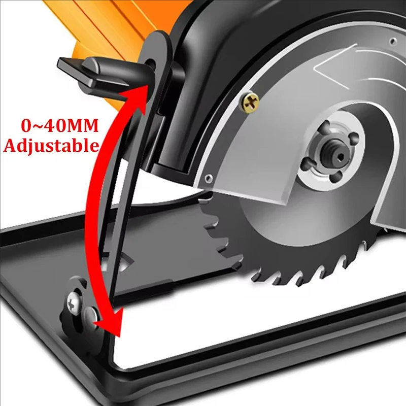 Hander Stand Convert Cutting Machine Base Woodworking Table for Angle Grinders 100-125 With Dust Cover 45&deg; Adjustable