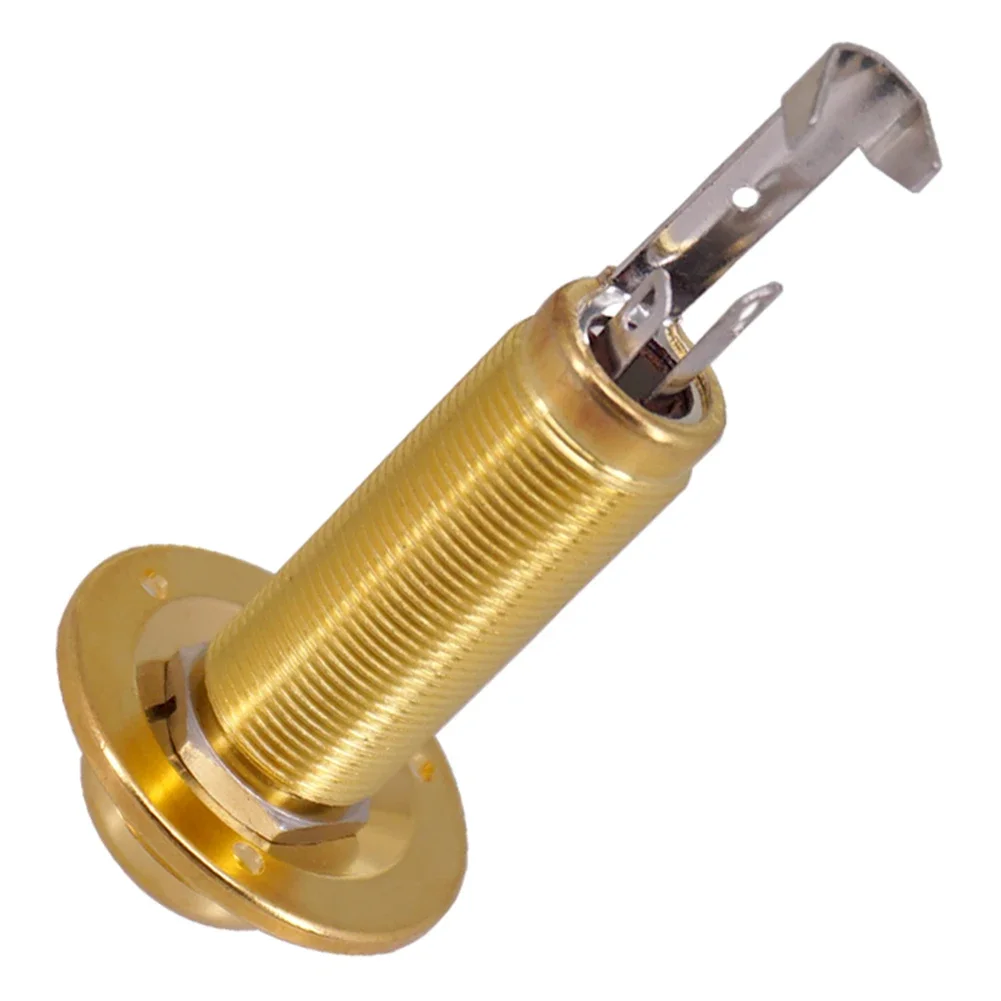 Guitar Socket Guitar Output Jacks 25g 6.35mm With Screws E-Guitar End Pin Plug Kit Replacement Set 1/4" Stereo