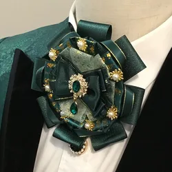 Lolita Clothing Bowtie Brooches Fashion Cosplay Party Shirt Pins Original Handmade Jewelry Gifts Women's Ribbon Collar Flower