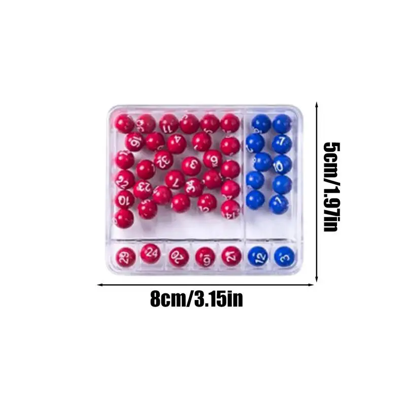 Portable Lottery Selector Party Game Machine Two-color Ball + Lottoes Number Selection Device Simple Easy Operate Party Props