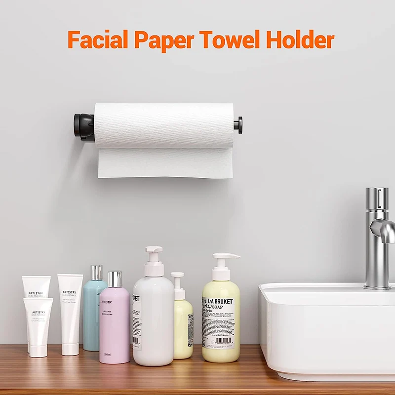 Paper Towel Holder Wall Mounted Patented Ratchet System Design Paper Rack  Self-Adhesive Tissue Holders For Kitchen Bathroom - AliExpress