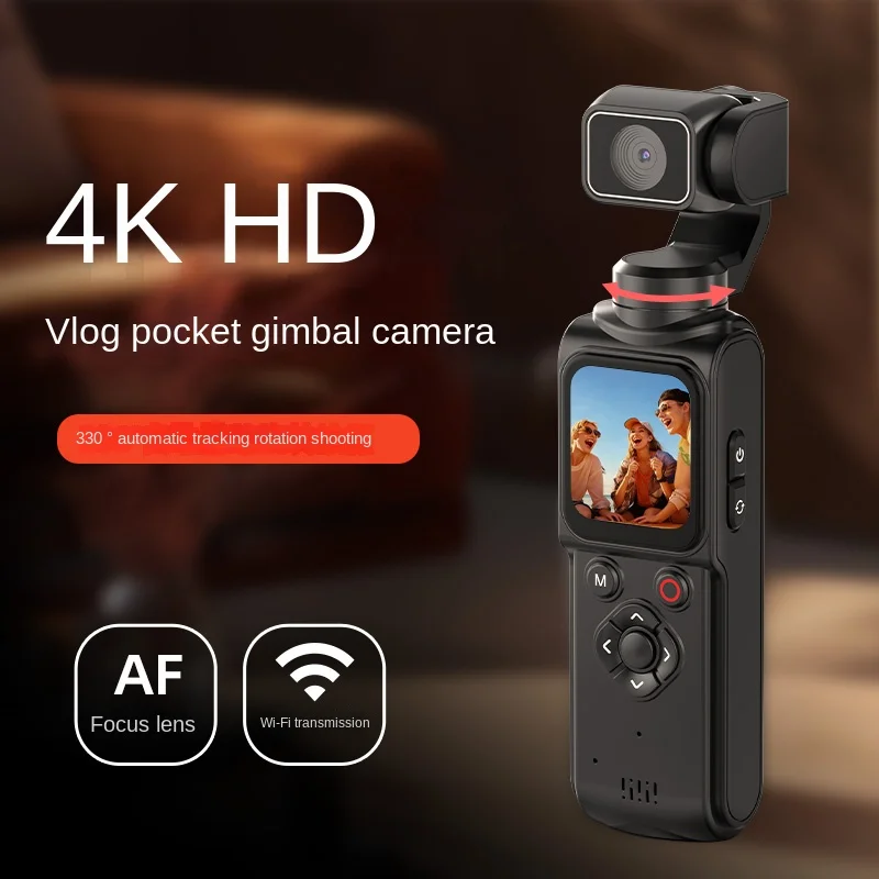 4K Sports Action Camera with WiFi Remote Control 1.72" IPS Screen Portable DV Video Recorder for Cycling Motorcycle Vlog