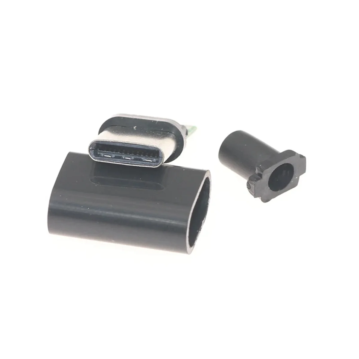 C타입 고속 충전 USB 커넥터, 수 잭 테일 플러그, 전기 단자 용접, DIY 데이터 케이블, 인기 있는 블랙, USB 3.1 3A, 10 개