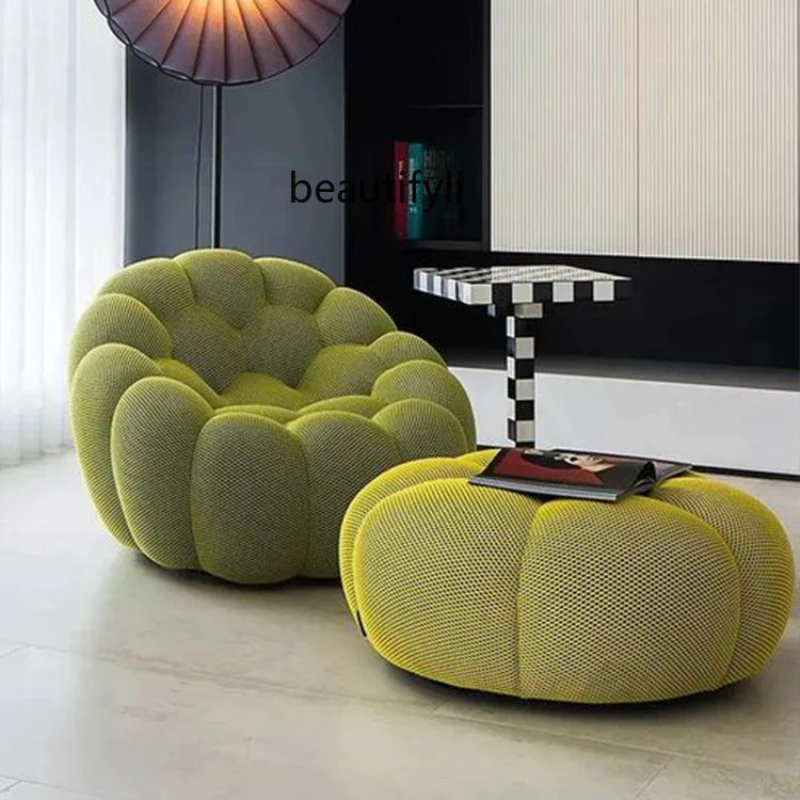 

zq Bubble Single-Seat Sofa Chair Creative Pumpkin Lazy Football Leisure Chair