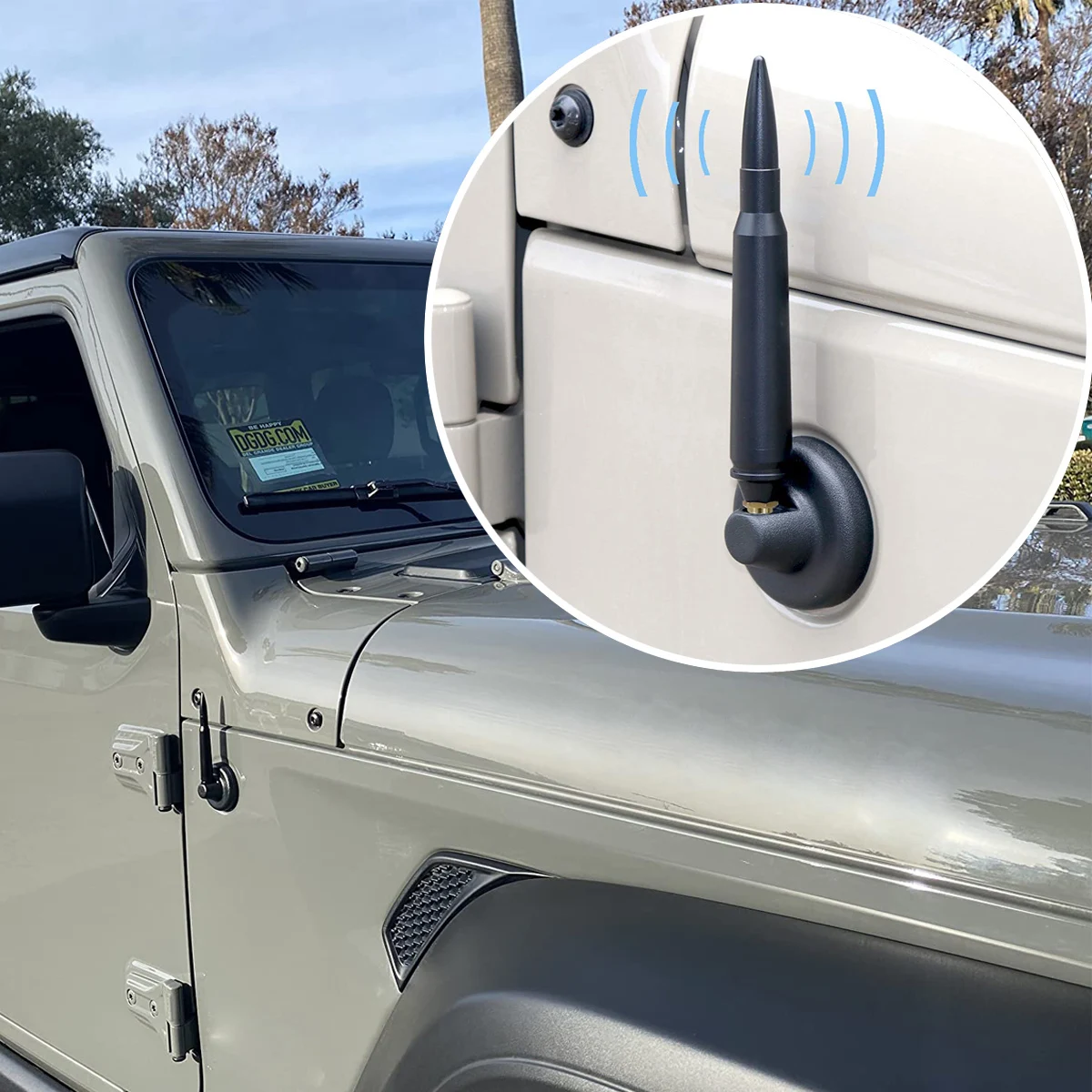 Car Aerial Am Fm Radio Antenna For Jeep Wrangler Tj Jk Jl Jt 1997