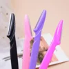 6/12Pcs Mix Color Eyebrow Razor Women Face And Body Safe Trimmer Hair Shaver Eye Brow Remover With Cover Small Makeup Tools Set 2