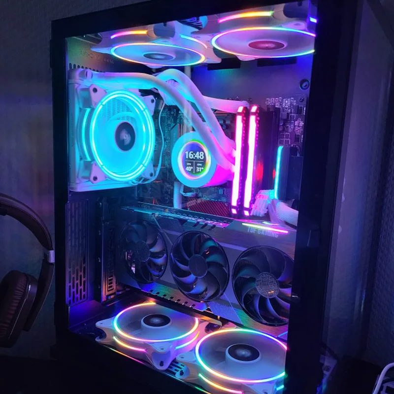 a água 480x480 display secundário cpu gpu