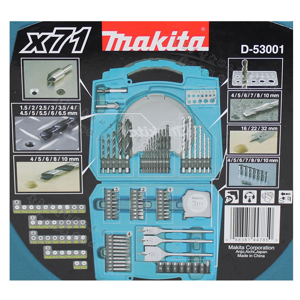 Original Japan Makita Impact Drill Bits Metal Twist drill Bits Phillips