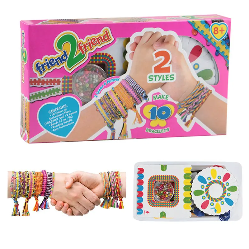 Bracelet Making Kit for Girls, DIY Friendship Arts and Crafts Toys