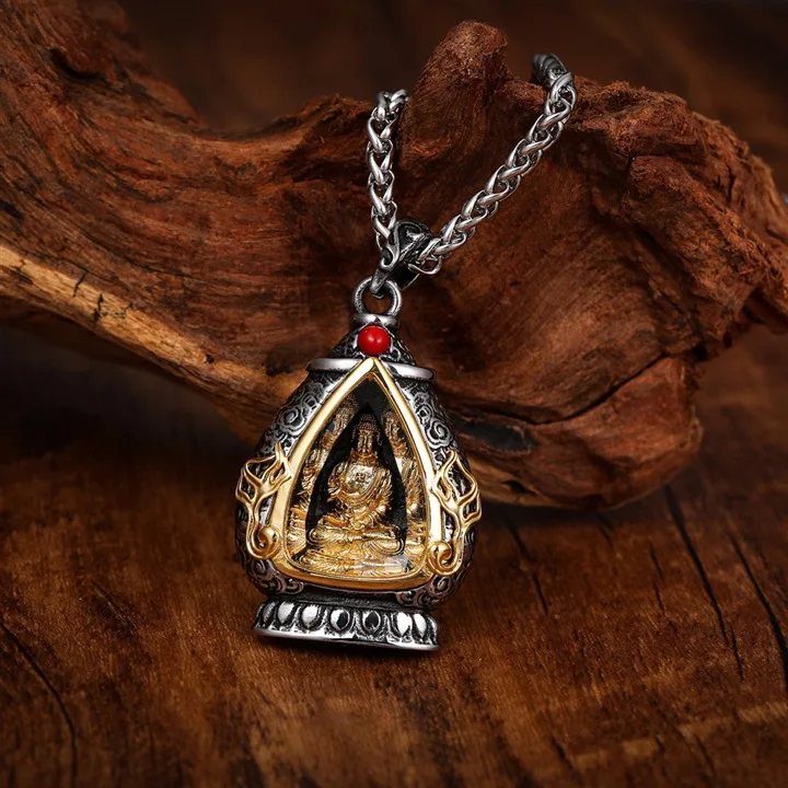 

Golden Wuga Box Jewelry of the Eight Guardians of the Zodiac Silver Pendant