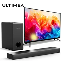 ULTIMEA 160W TV SoundBar 2.1 Bluetooth Speaker 5.3 Home Theater Sound System 3D Surround Sound Bar Subwoofer Bluetooth Speakers 1
