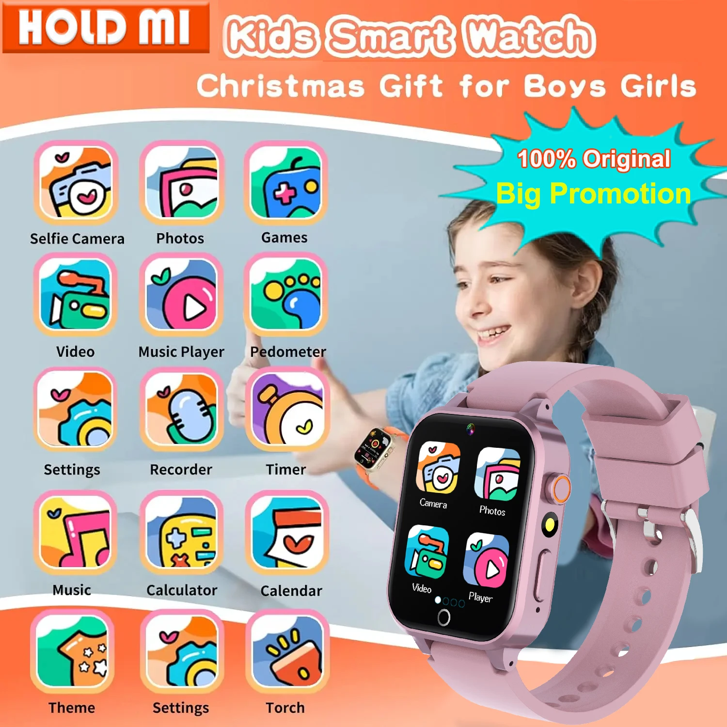 Kids Games Smart Watch 26 Games Fun Photo Taking Music Player