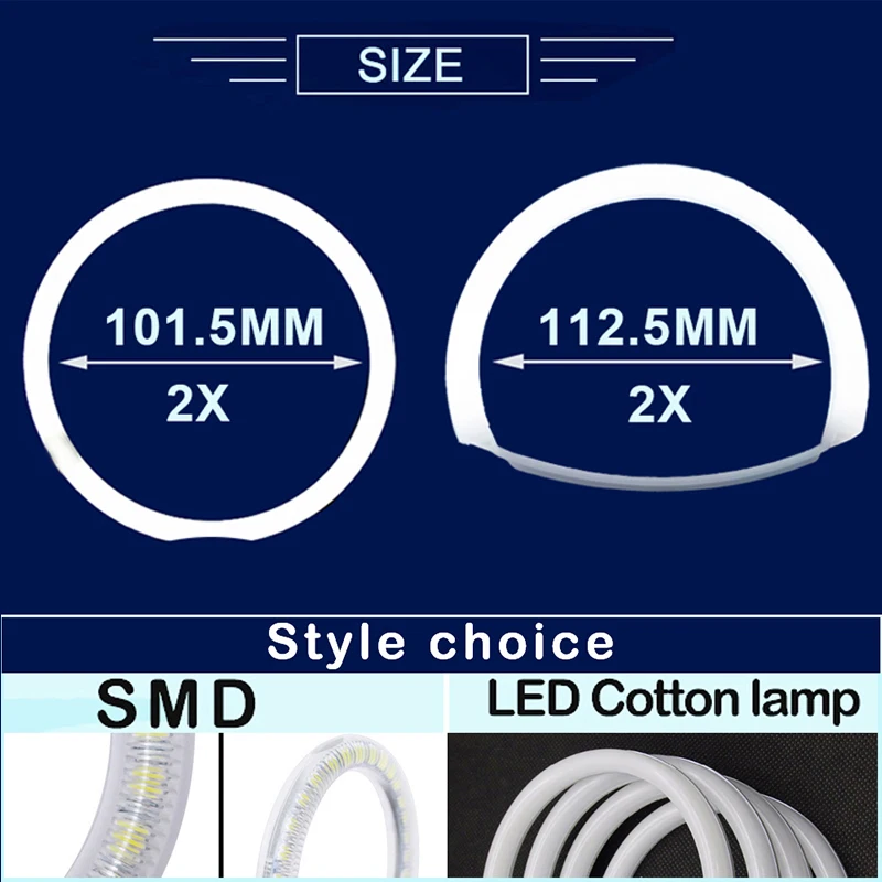 4Pcs For Mazda 3 MPS Speed Axela Mazda3 Super Bright LED Angel Eyes Halo Rings C