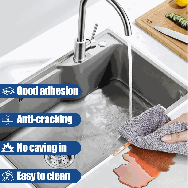 60ml Plastic Steel Mud Super Strong Waterproof Glue Household Mildew Proof Caulk Sealant Quick Drying Toilet Seat Caulk Glue