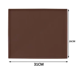 Silicone Nonstick Swiss Roll Baking Mat and Pastry Tool (Coffee)