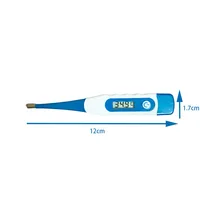 1pcs Medical thermometer Basal Body Oral Armpit or Rectal Electronic LCD Display Soft-head  wave-like Household mother and baby 2
