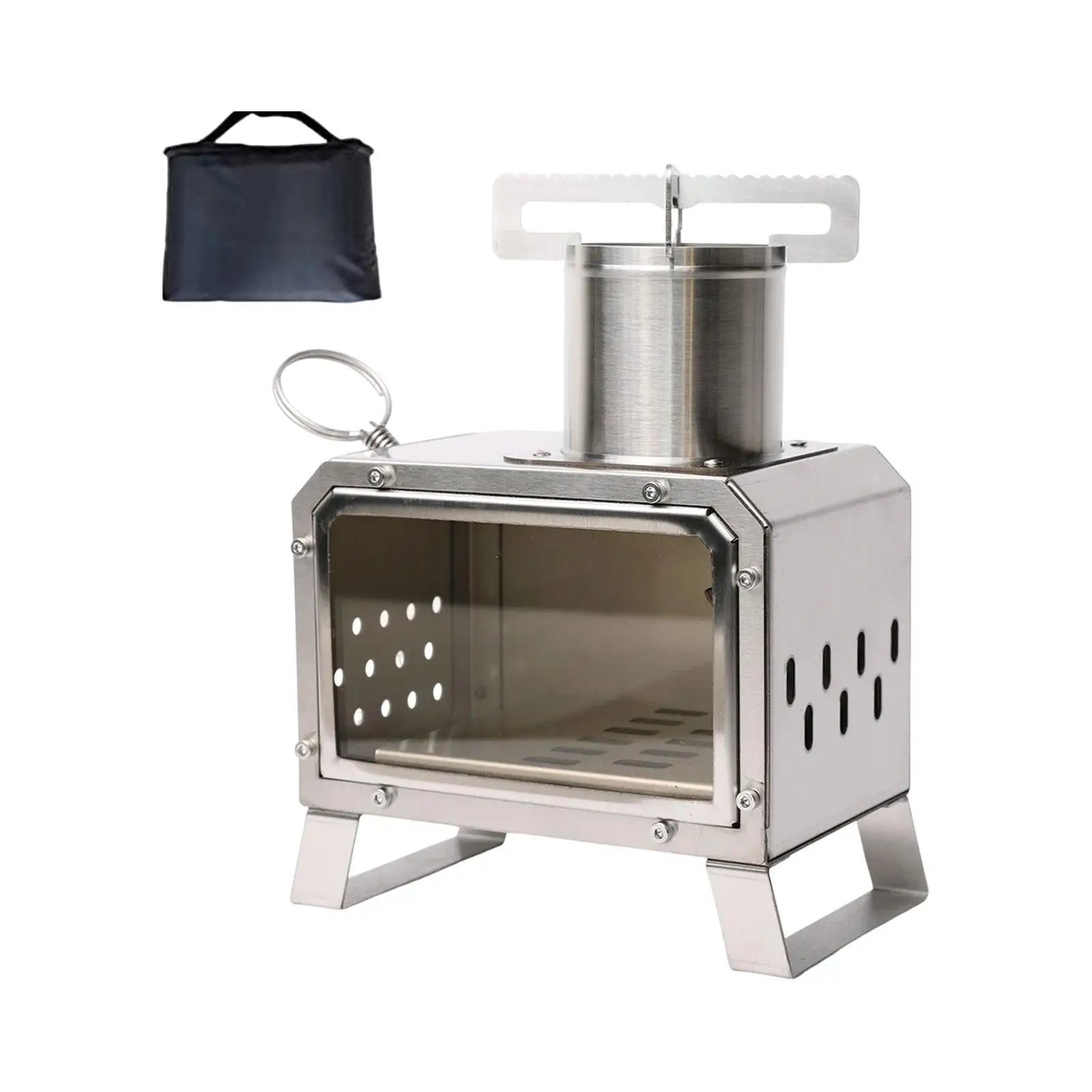 

Portable Camping Stove Stove Wood Burning Stove with Storage Bag Tent Stove for Outdoor Picnic Travel Fishing Garden