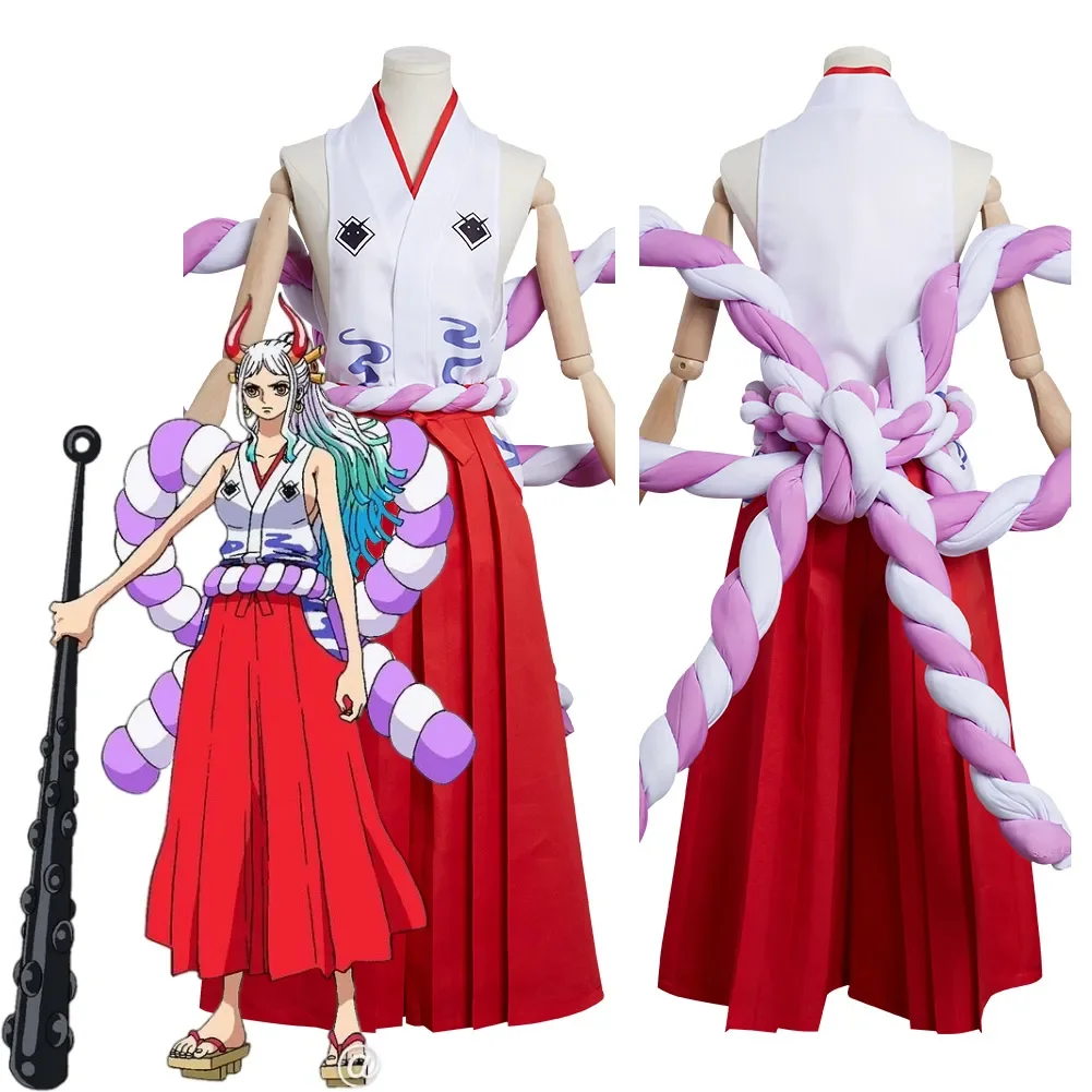 

Anime One Piece Yamato Cosplay Costume Outfits Halloween Carnival Suit