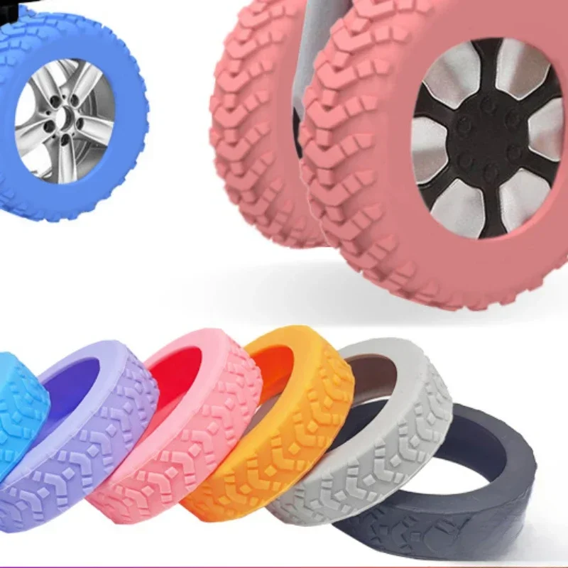 Silicone Wheels Protector 4/8Pcs for Luggage Reduce Noise Travel Luggage Suitcase Cover Accessories