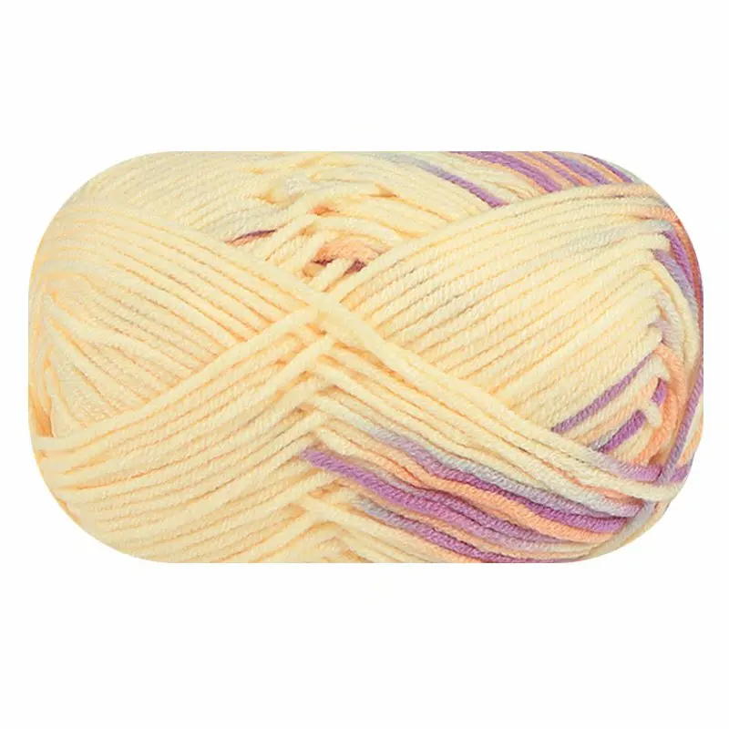 150g segmented dyed gradient colorful yarn, milk cotton, medium coarse hand woven hook, sweater, hat, scarf yarn 5