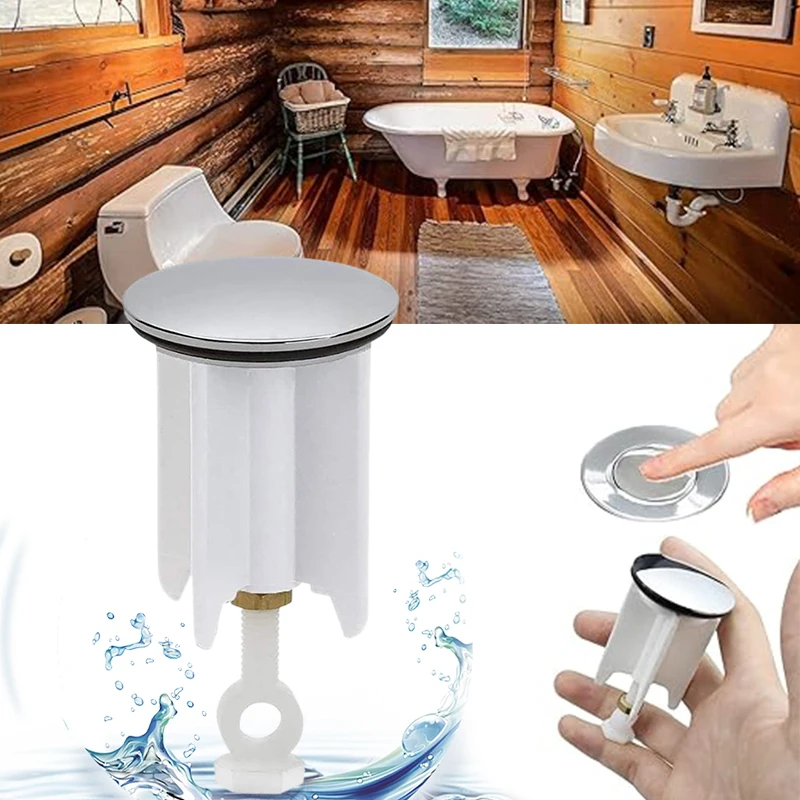 Drain Stopper Bottom Sink Stopper Universal Sink Adjustable Stopper-Bathroom Stopper 40mm (heigh sink strainer plug