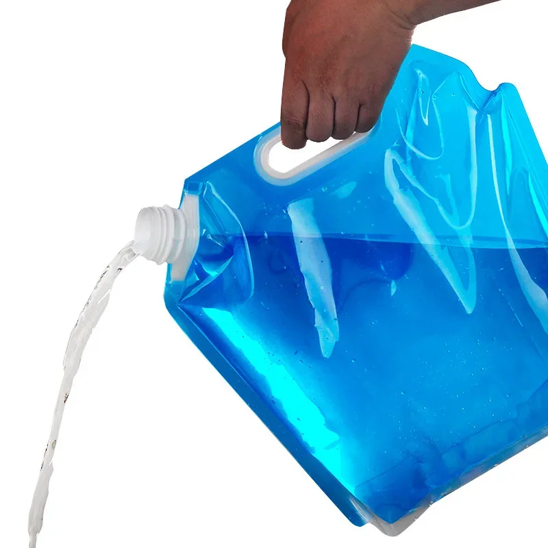 Outdoor Water Bags Foldable Portable Drinking Camp Cooking Picnic BBQ Water Container Bag Carrier Car 5L/10L Tank plastic drinking bag