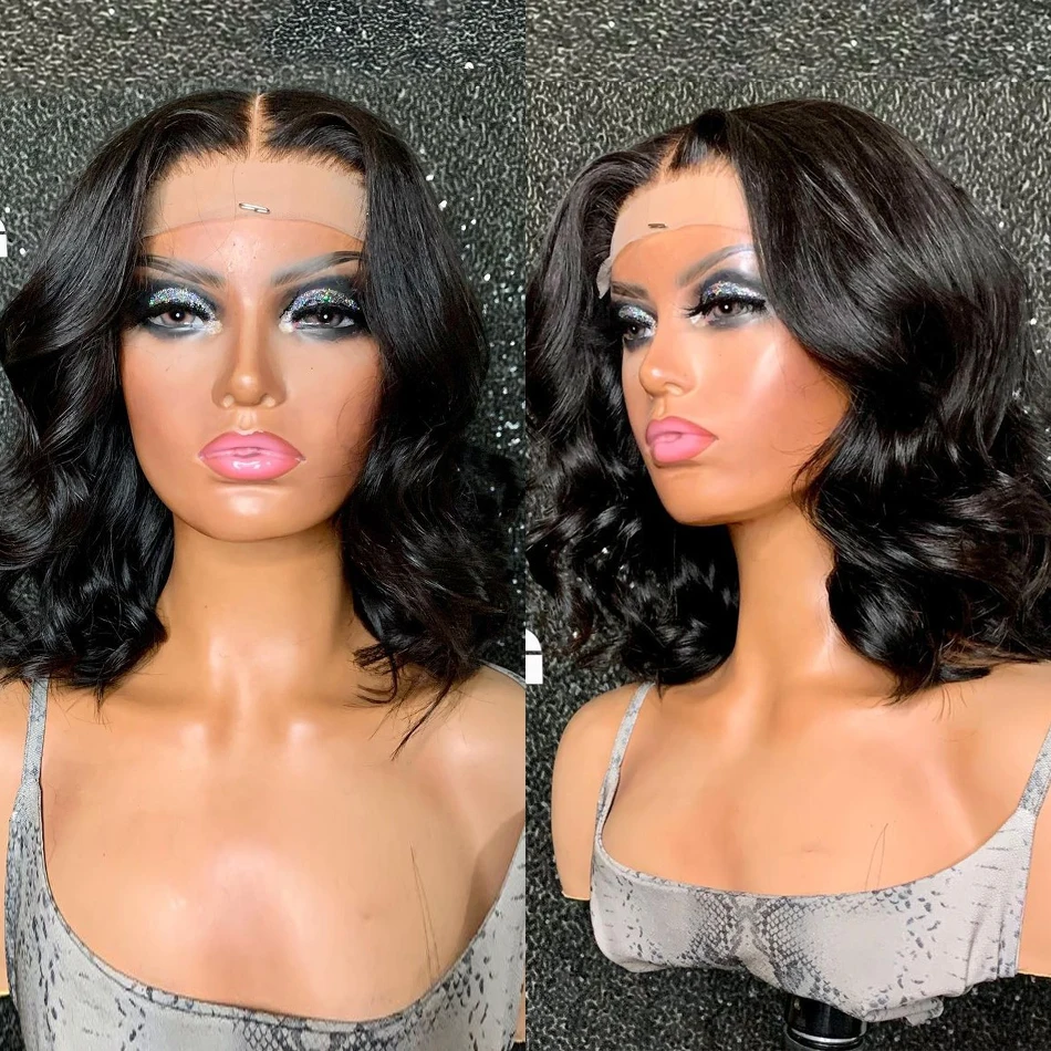

4x4 5x5 Body Wave Lace Frontal Wig Human Hair Full Lace PrePlucked Wigs Hd Lace Closure Wig 30 34 Inch Deep Wave Lace Front Wig