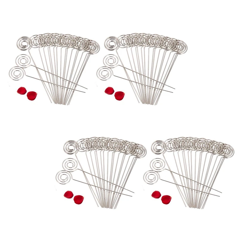 

200 X Metal Wires Business Card Holder Memo Photo Picture Paper Note Clip Bracket DIY Craft Home Office Supplies, Round
