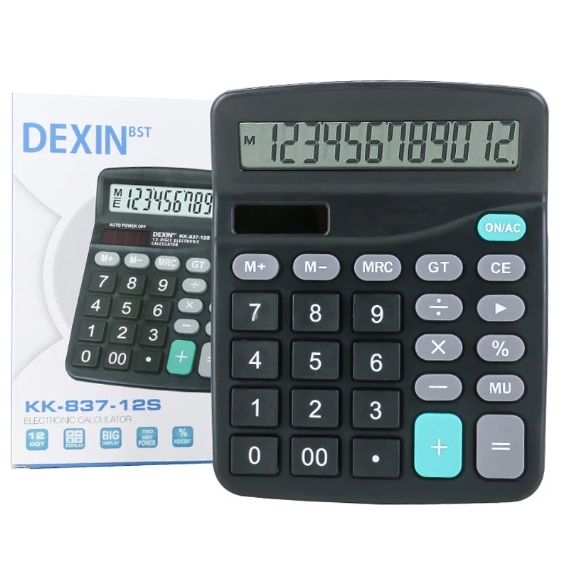 Multi-Function Handheld Scientific Calculator with 2-Line LCD Display for Finance, Office, and School Use