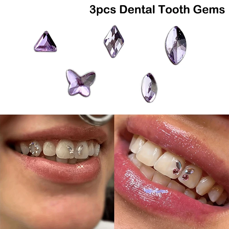 Tooth Gem Set Easy To Remove Beautiful White Tooth Jewelry Reflective Teeth  Ornament Application Kit For Girls Women - AliExpress