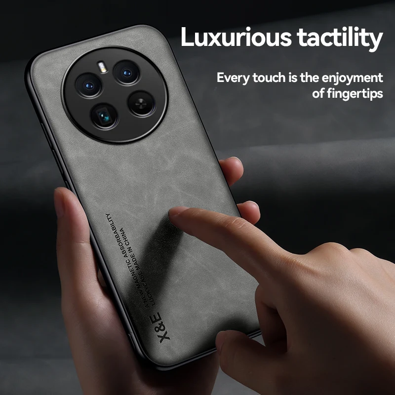 Luxury Shockproof Magnetic Phone Case with Car Holder Functionality