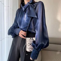 Elegant Women's summer shirts & blouses casual woman 2023 tops top women White shirt blouse blusas long sleeve shirt & blouse - Image 4