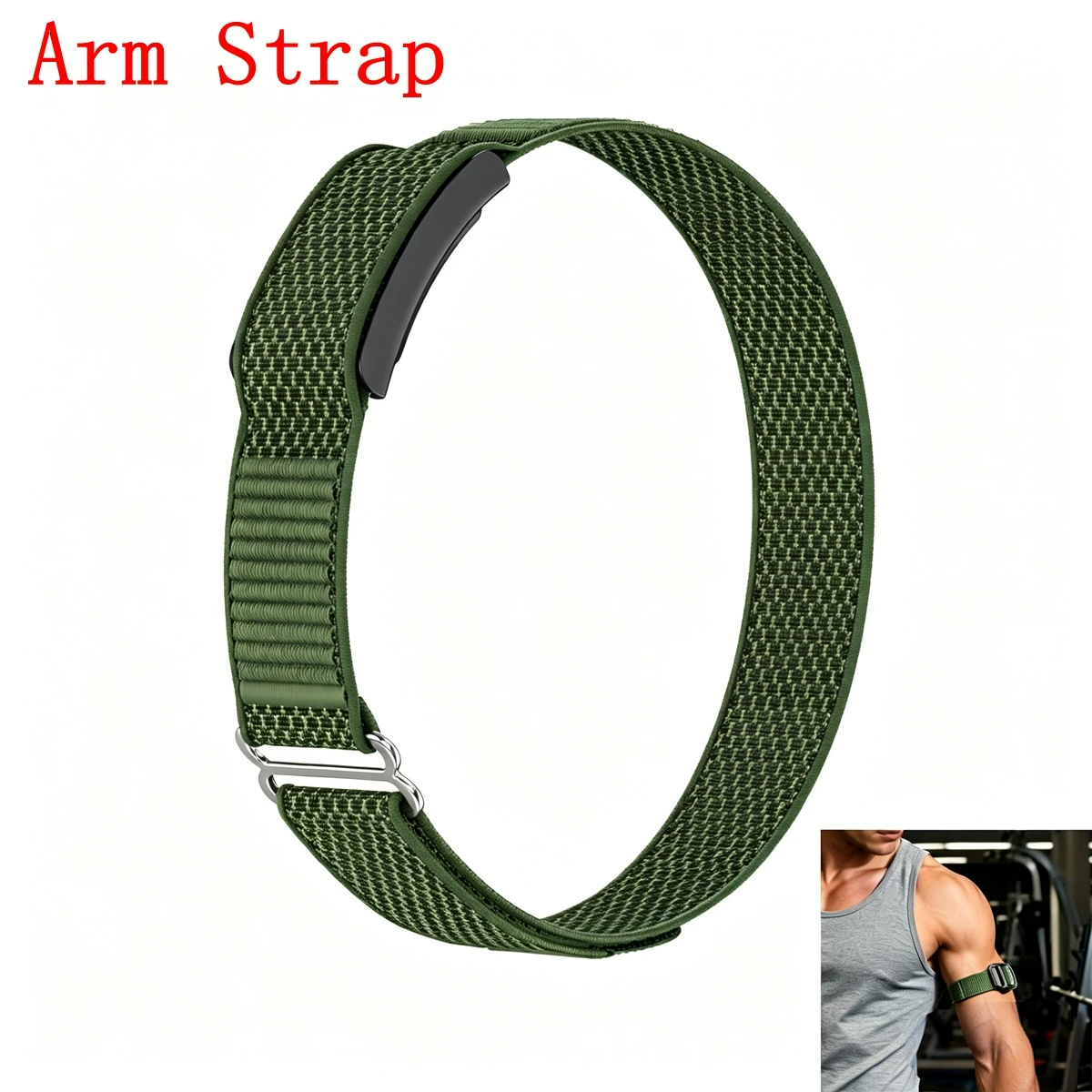 Breathable Nylon Adjustable Bicep and Ankle Sport Band Strap