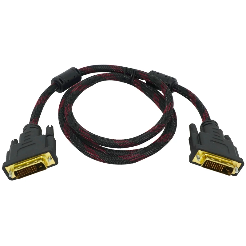 High speed DVI cable 1.5M Gold Plated Plug Male-Male DVI TO DVI 24+1 cable 1080p for LCD DVD HDTV XBOX felkin hdmi to dvi cable hdmi to dvi dvi d 24 1 pin adapter cable 1080p 3d video converter hdmi cable for lcd dvd hdtv xbox ps3