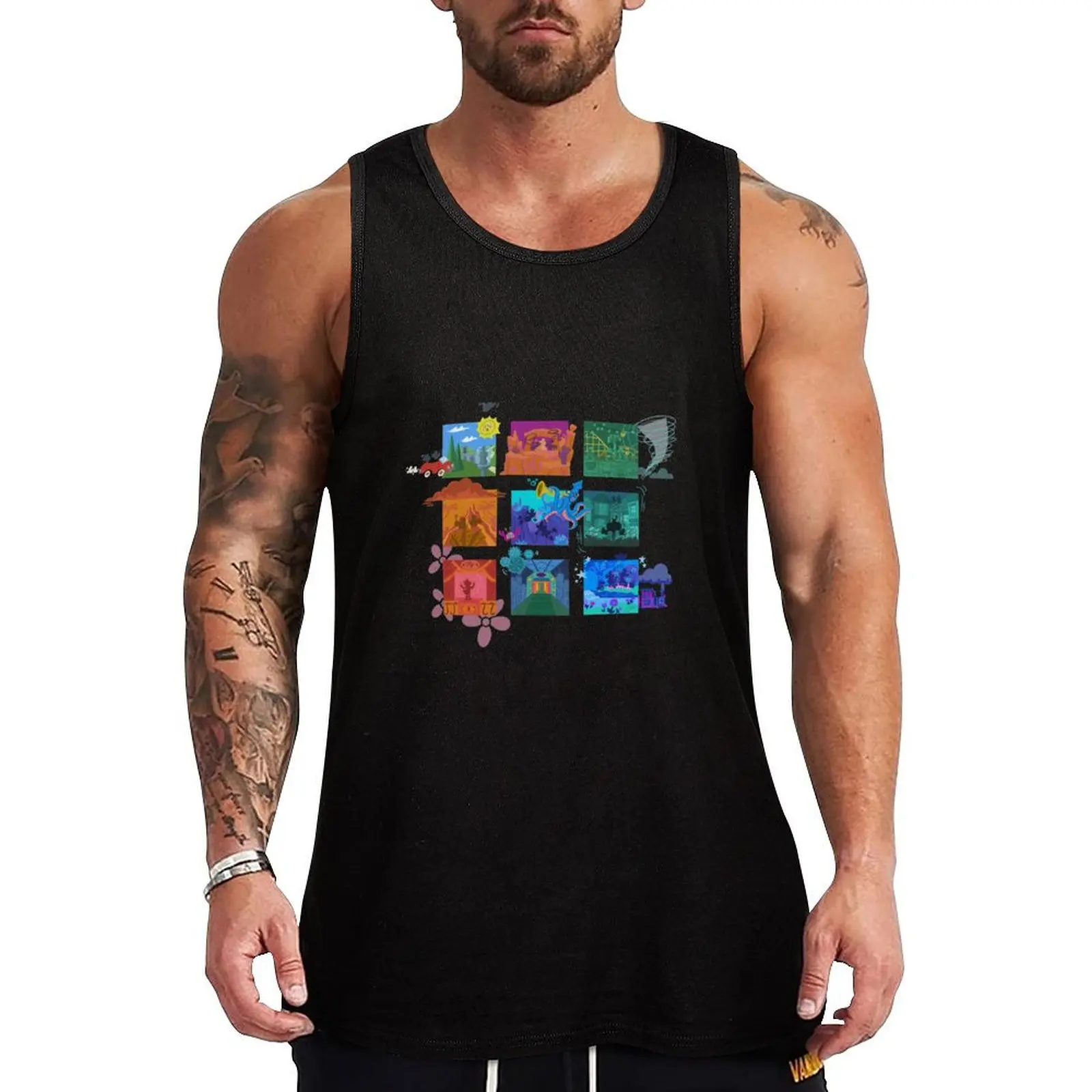 

Runaway Railway Tank Top gym clothes man fitness bodybuilding t shirt